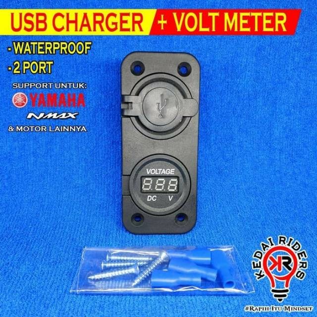 ABOLAILSHOP  USB Charger + Volt Meter