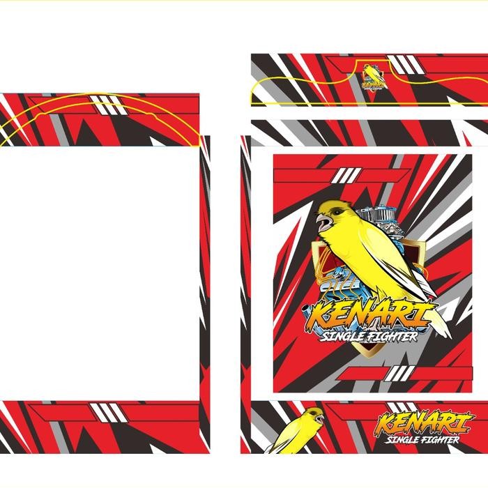 Sticker kandang kotak / Kenari SF