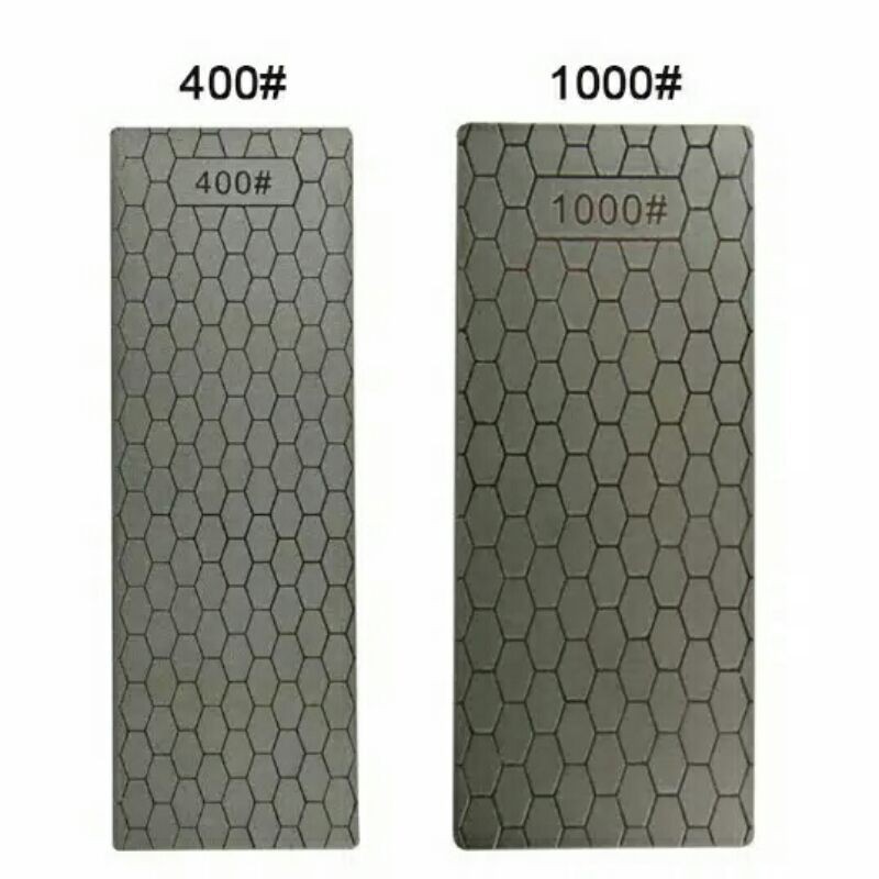 Batu Asah Pengasah Asahan Grit 400 1000 Diamond Whet Stone Batu Tumpul Pisau Tajam Gerinda Berkualit