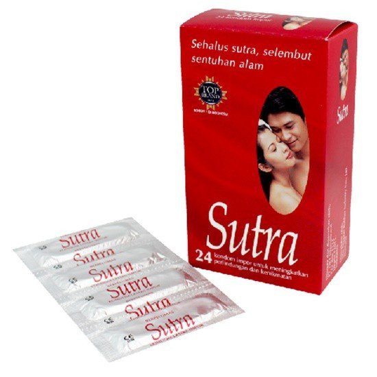 Kondom Sutra Merah Classic Isi 24s - Kondom Tipis Sutra