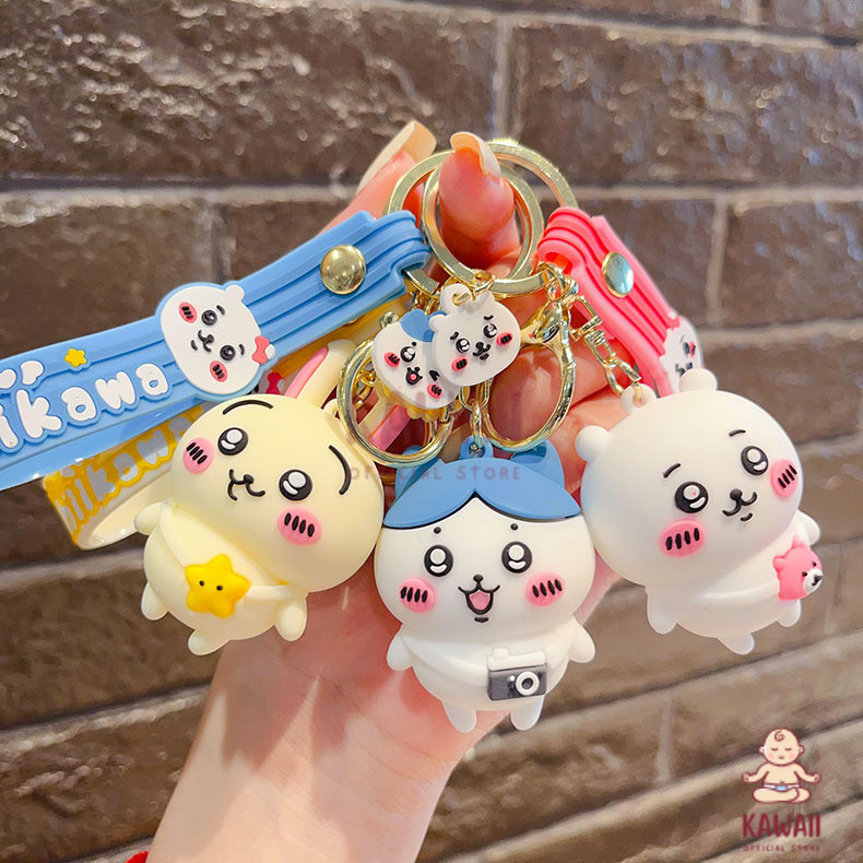 KS Gantungan Kunci Chiikawa Silikon Premium / Ganci Motor Mobil Chiikawa / Ganci  Chiikawa / Gantung