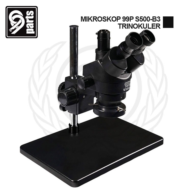 Mikroskop Trinokuler 99P S500 B3 Original Plus Lampu / Plus Lensa Peninggi High Quality / Produk Ori