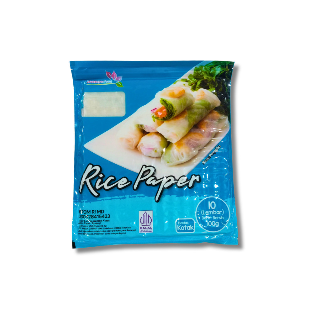 

Jual Rice Paper 100gr (10 lembar) / Banh Trang High Quality Rice Paper / Kulit Lumpia Vietnam Rice Paper / rice roll spring roll (halal) Zuya Mart