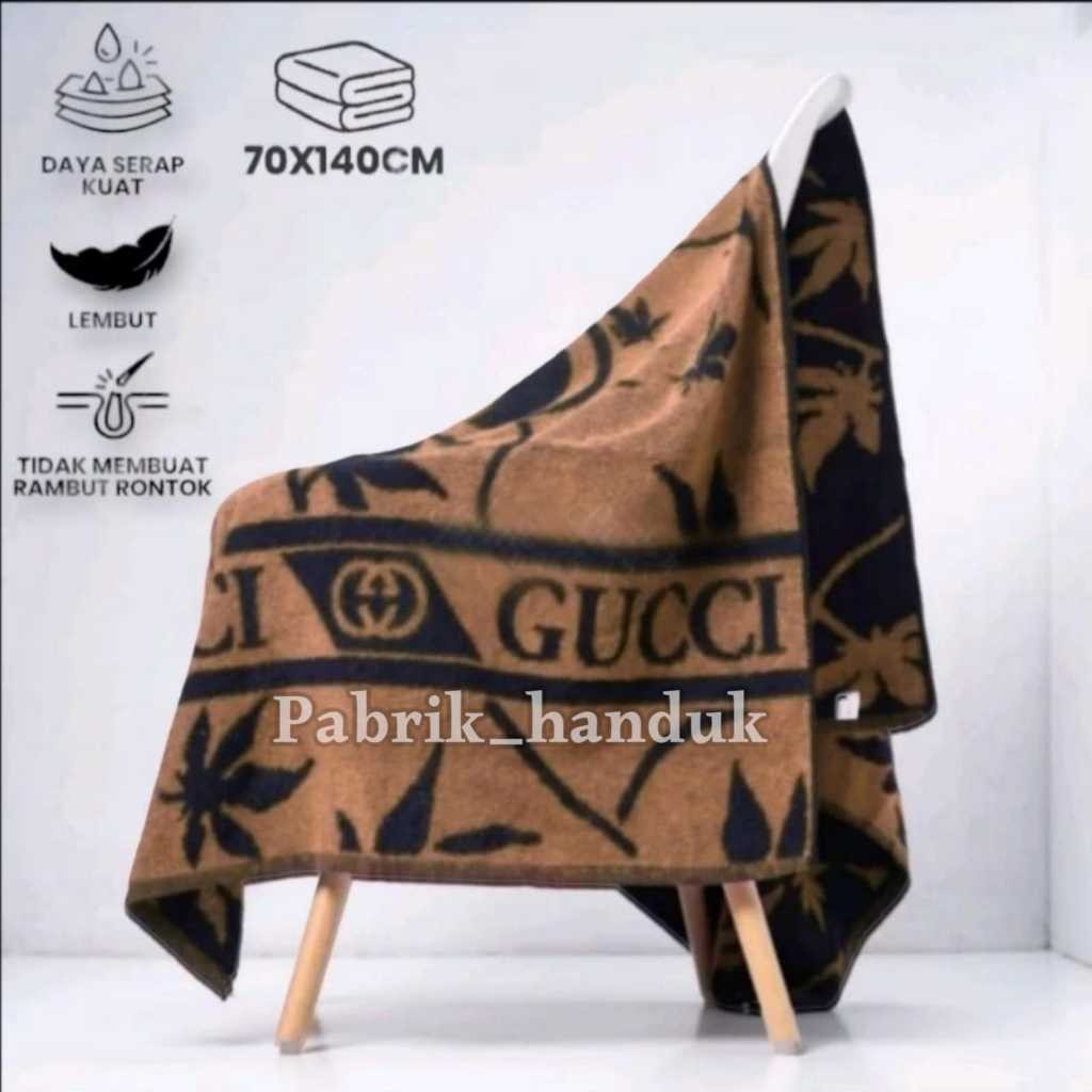 Lagi Promo Handuk Gucci Jumbo 80x150 | Handuk Mandi Gucci SAKURA / Handuk Mandi Dewasa / Handuk Dewa