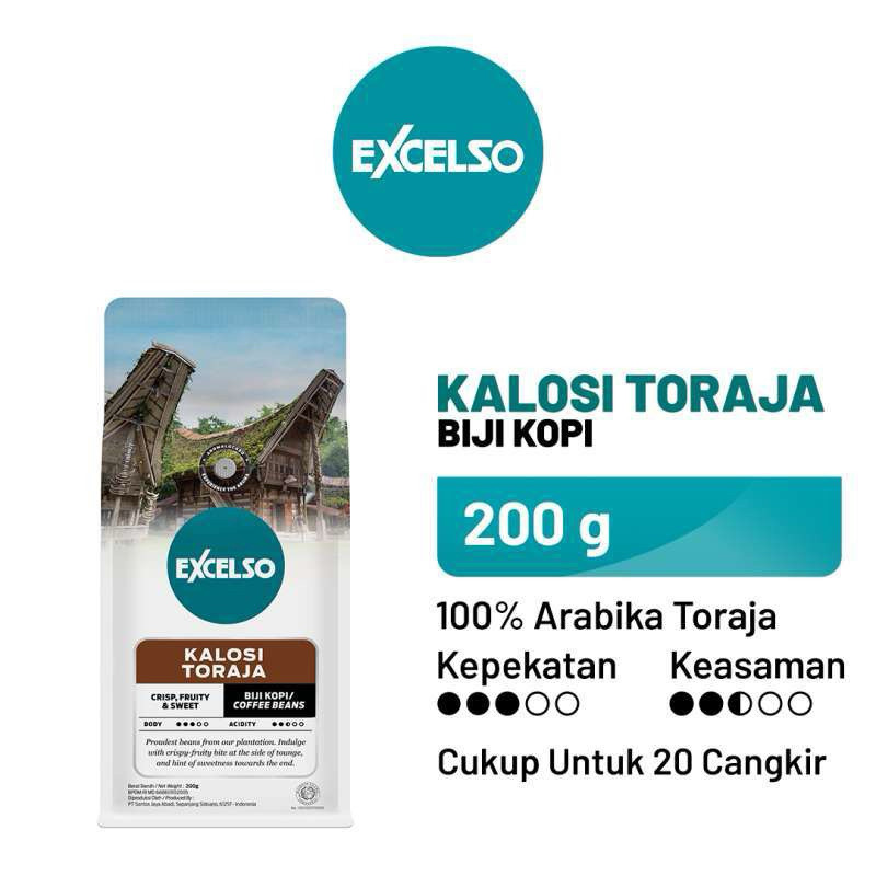 

Excelso Biji Kopi varian Kalosi Toraja Biji 200g