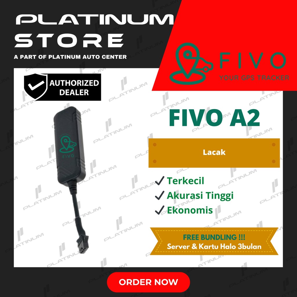 FIVOGPS A2 – GPS Tracker untuk Motor, Mobil & Alat Berat| Lacak Real-Time