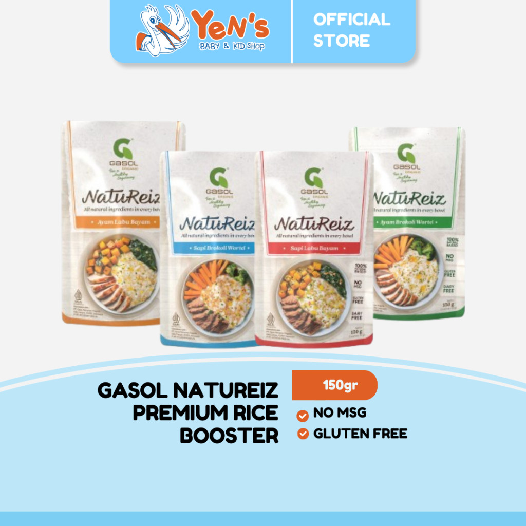 VEROSAE_SHOP GASOL Natureiz Premium Rice Booster 150gr Bebas gluten & GMO HALAL