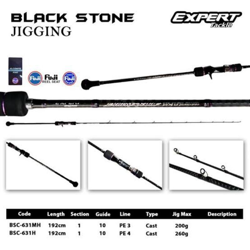 Joran EXPERT Graphite Black Stone Over Head & BC JORAN PANCING | JORAN SPINNING | ALAT PANCING | JOR