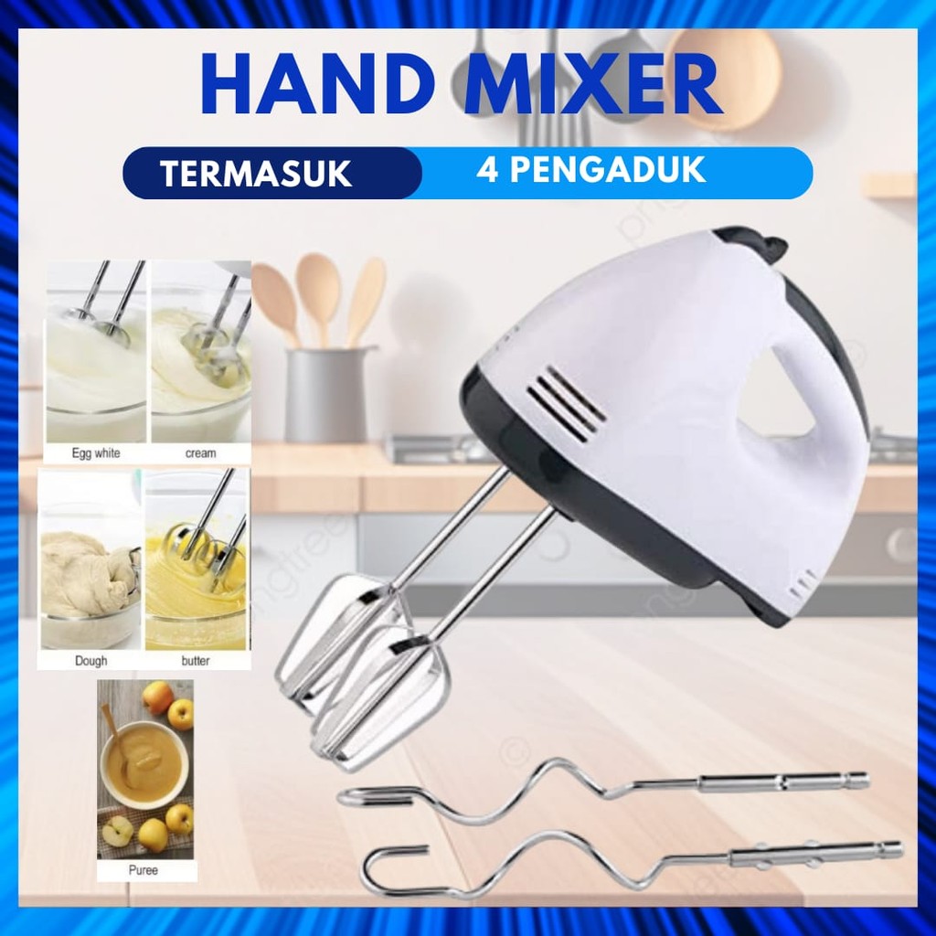SUPER HAND MIXER PENGOCOK TELUR/ HAND MIXER SQRS/ MIXER PORTABEL KEKINIAN