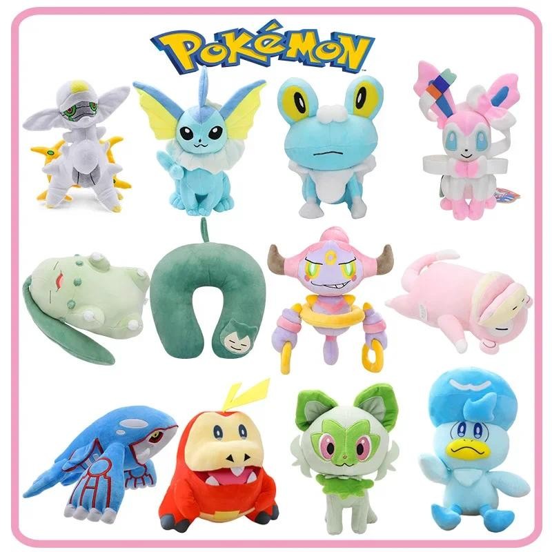 Hoopa Snorlax Chikorita Slowpoke Froakie Arceus Plush Toys Quaxly Anime Stuffed Sprigatito Fuecoco P