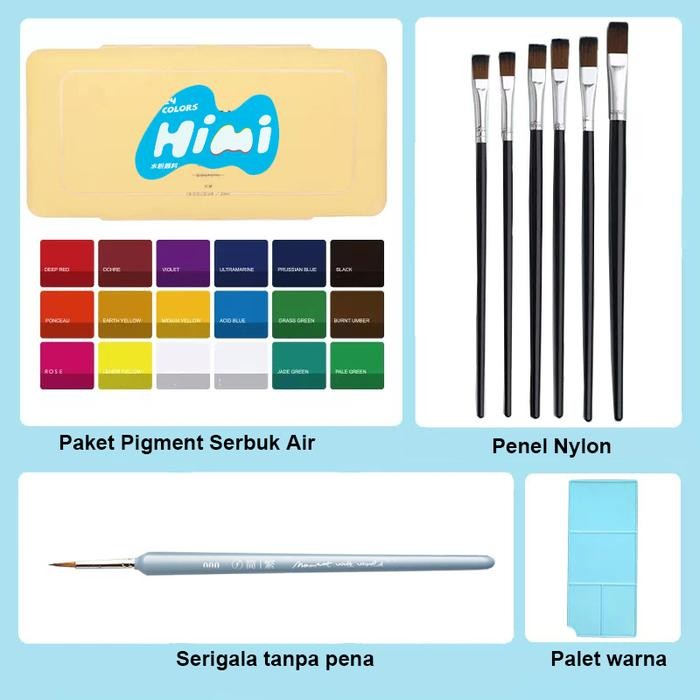 

Miya Himi Gouache Set 18/24 Warna 30ml Cat Untuk Cat Air - A(18 Warna + 8PCS)