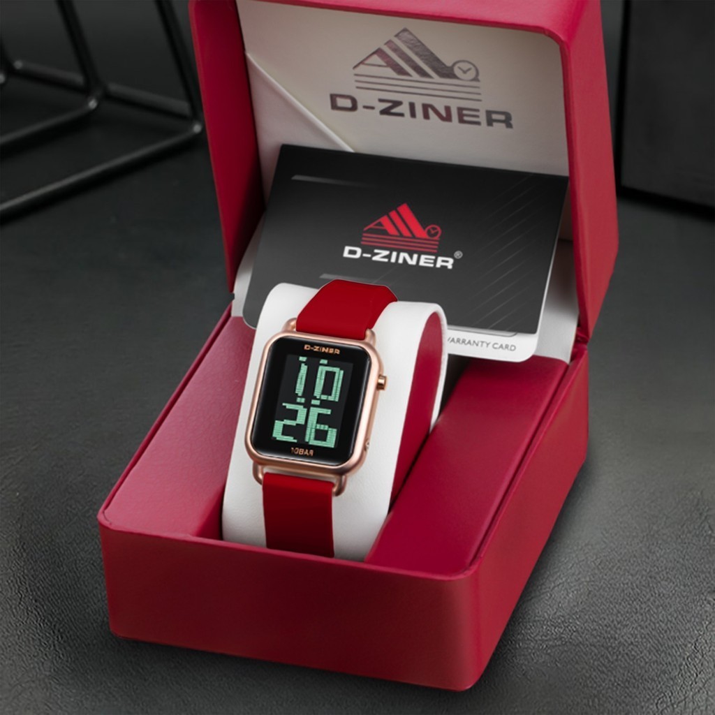 Jam Tangan  Jam Tangan Dziner 8356 Rubber Digital Water Resistant 10ATM
