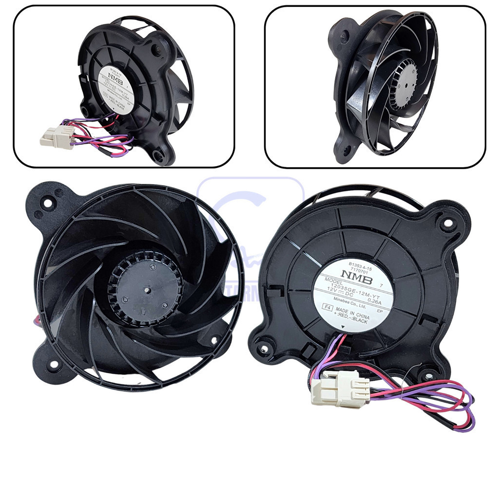 

Motor Fan Kulkas Samsung Midea Aqua Inverter 12035GE 12V DC 3 Kbl NMB