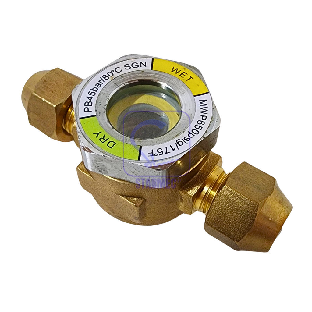 

YUH Sht Glass 1/4" - Moisture Indicator 1/4" x 1/4" Flare Starmec