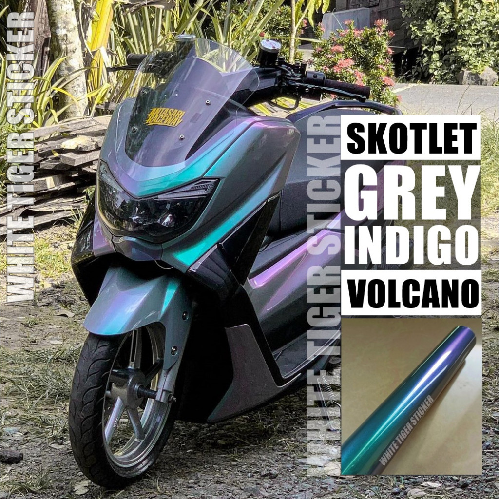 STIKER SKOTLET ABU ABU LEMBAYUNG GREY PRPLE GREEN INDIGO SKOTLET INDIGO VOLCANO SKOTLET BUNGLON TIGA