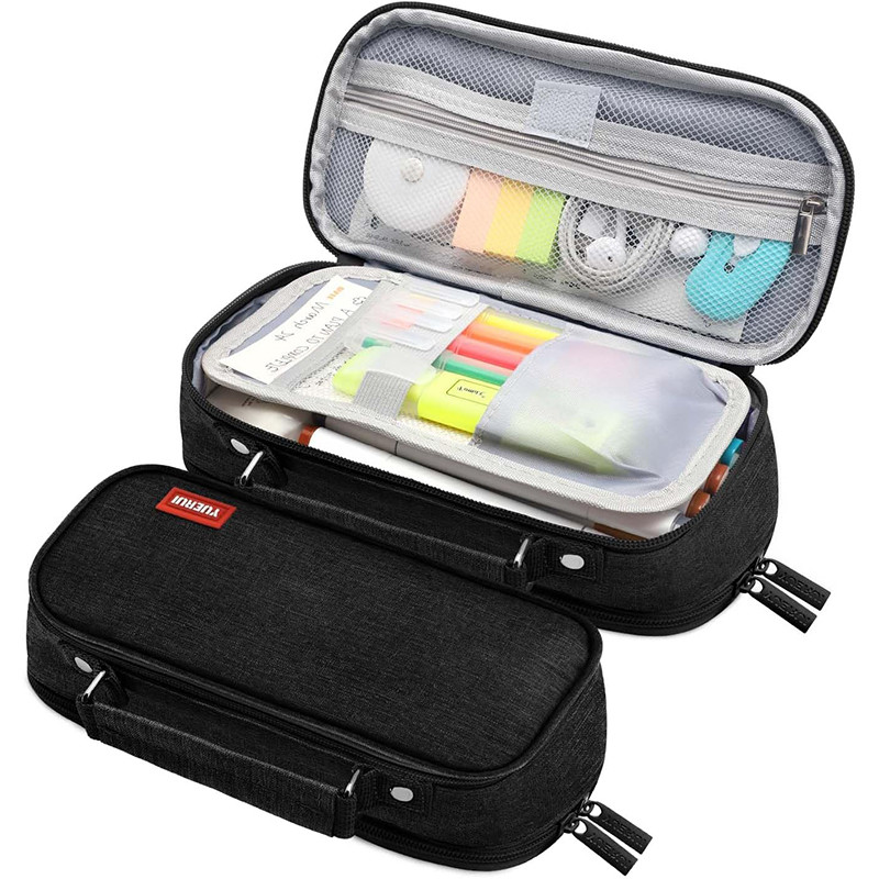 

Pen Storage Bag Pencil Case 4 Layer Large Capacity Cosmetic High Quality Study Supplies Simple Student Stationary Boxes