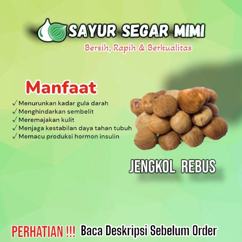 

Jengkol Rebus - Sayur Palembang