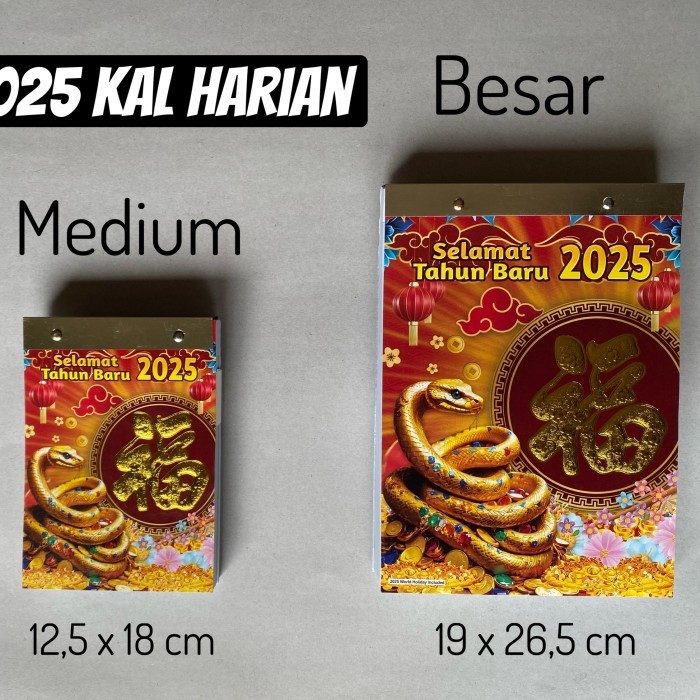 

⭐BISA COD⭐ Kalender Harian 2025 Sobek Medium: 12,5x18