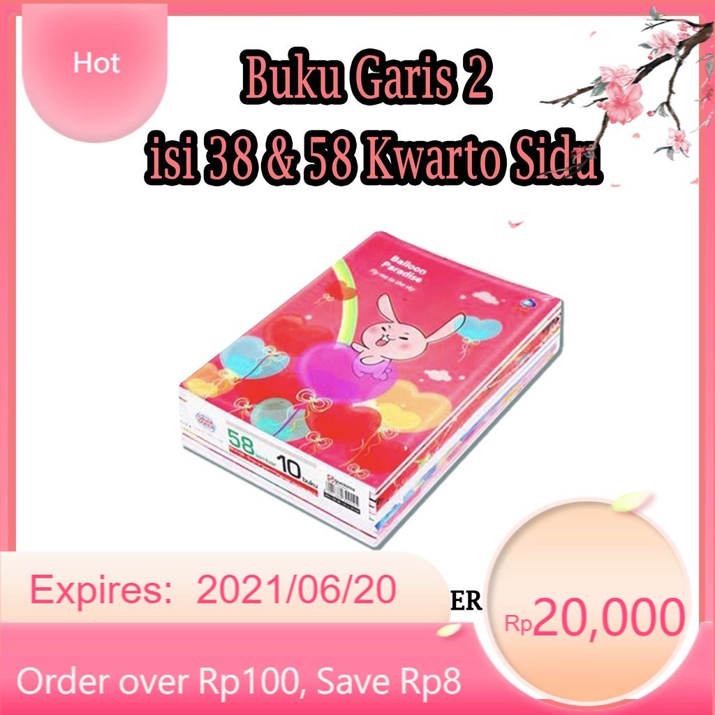 

ATK ~ ( PER PAK ) Buku Tulis Garis 2 Kuarto Sidu isi 58 / Buku Sekolah / Buku Menulis
