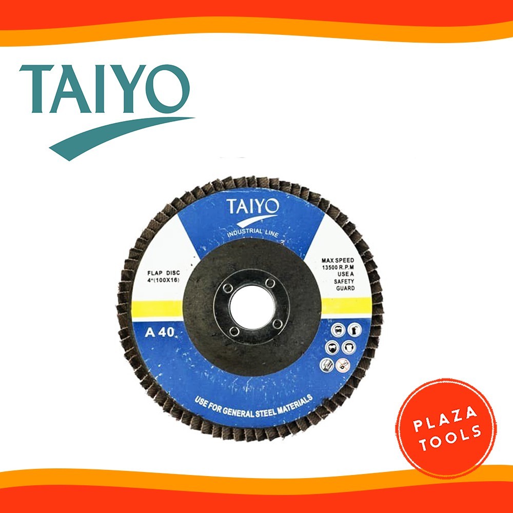 Flap Disc 4" TAIYO Amplas Susun Gerinda 4 Inch Grit 40 60 80 120 150