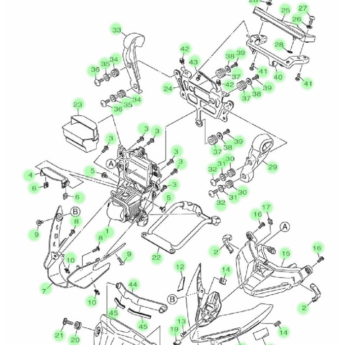 Headlamp Set New MT25 Original Yamaha Genuine Parts berkualitas