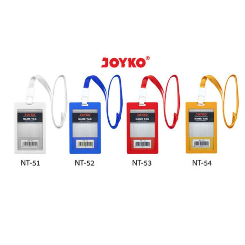 

Name Tag Joyko NT-52 & NT-54 Tanda Pengenal Gantungan Kartu Nama Card Holder Potrait - SATUAN SHESB