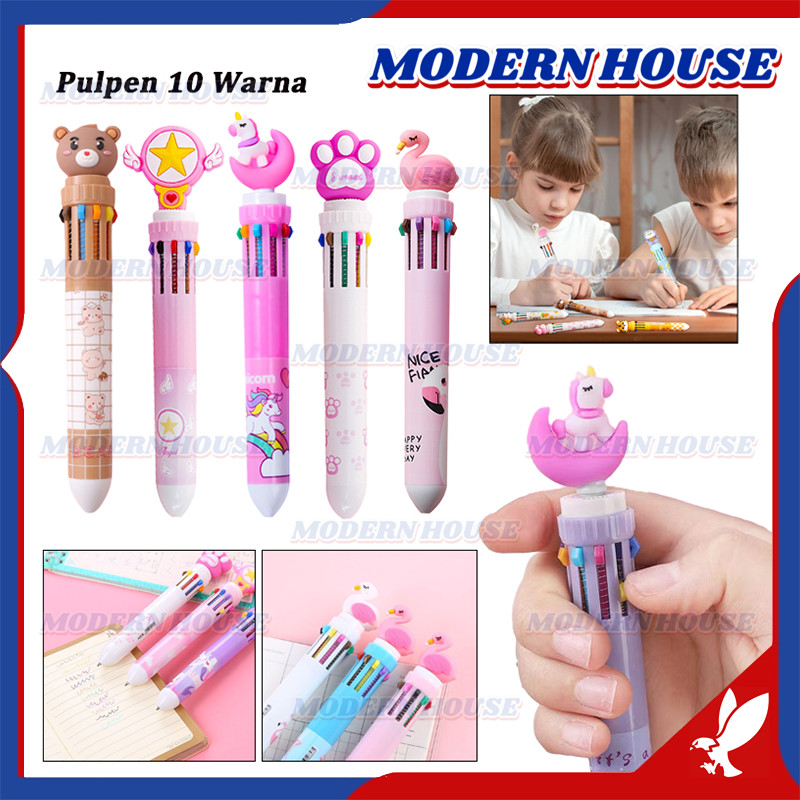 

Pulpen Karakter 10 Warna /Pulpen Mekanik 10 Warna Tinta / Pulpen Netral10 Warna Tulisan