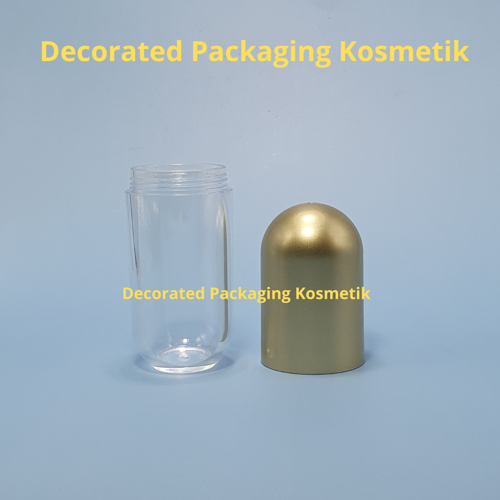 Botol Kapsul 60 ml / Botol Acrilic / Botol Pet Obat / Botol Bentuk Kapsul / Botol Obat Bentuk Kapsul