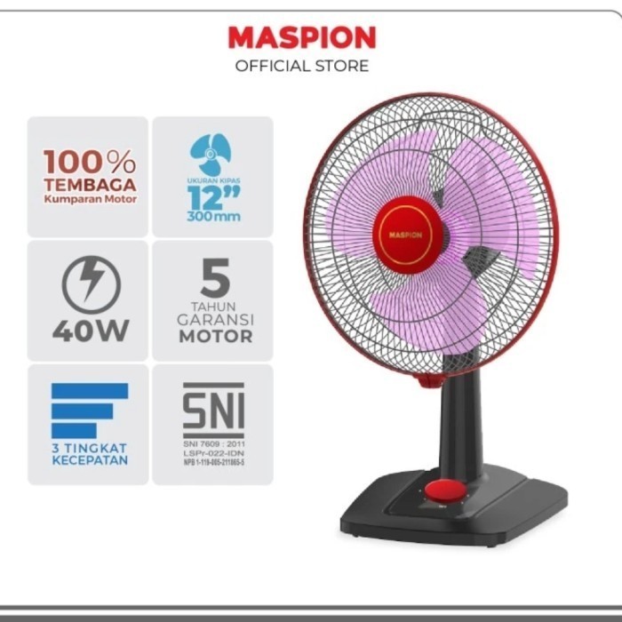 MASPION Desk Fan 12inch EX 308 Kipas Angin Meja EX308 EX-308