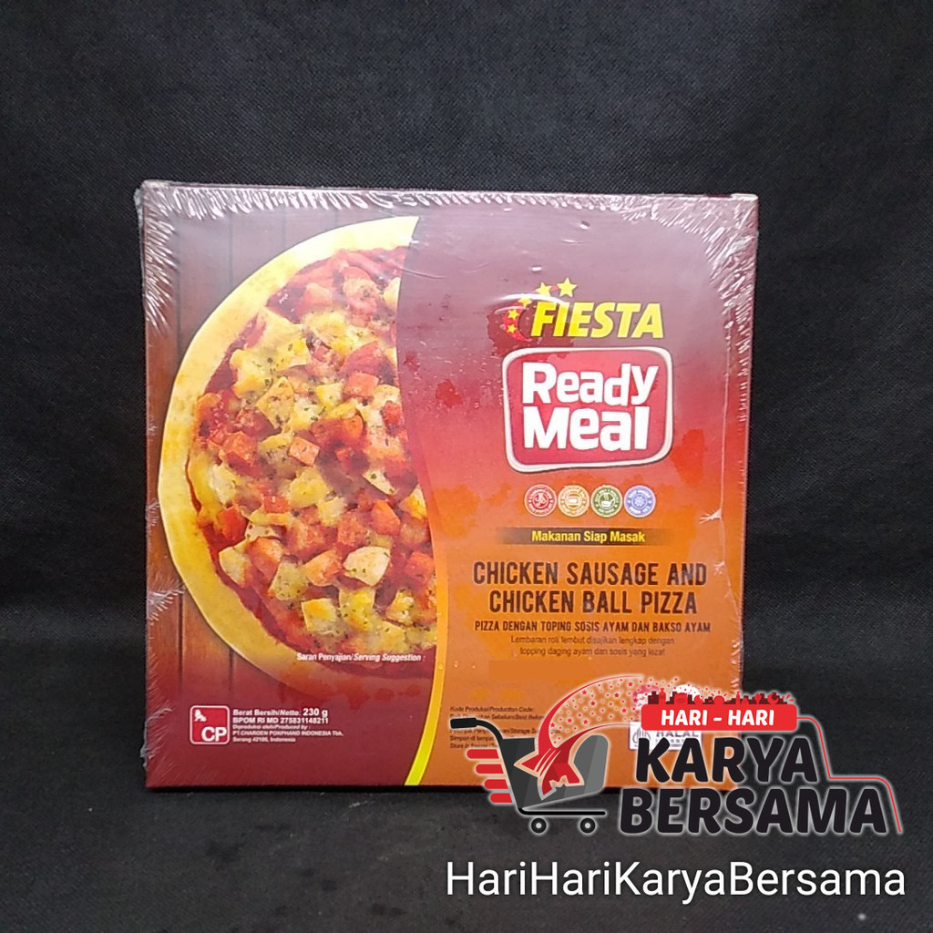 

FIESTA READY MEAL CHICKEN SAUSAGE & CHICKEN BALL PIZZA 230GR