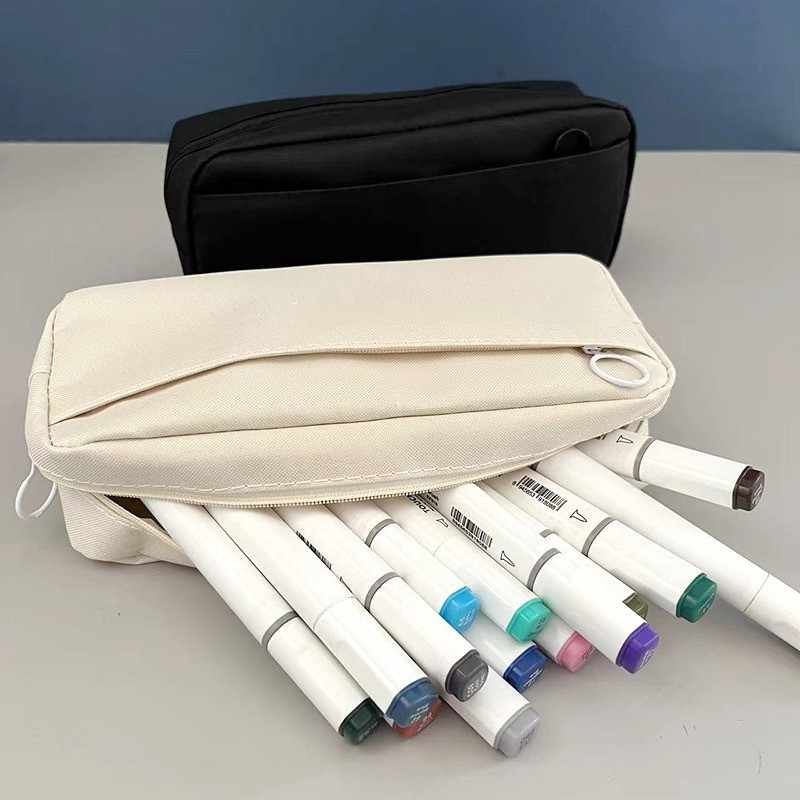 

Pencil Bag Zipper Pencilcase Large Capacity Pencil Pouch School Supply Pencil Case Stationery Office Study Portable Storage Bag