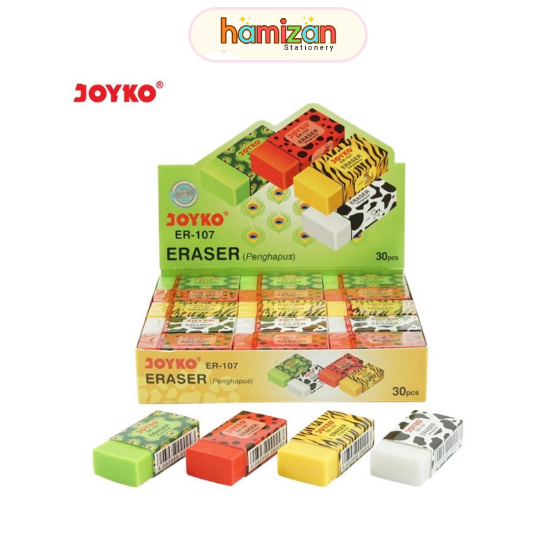 

Eraser Penghapus Super Bersih motif Animal Er-107 Er107 Joyko / Eraser / Penghapus Joyko ER-107