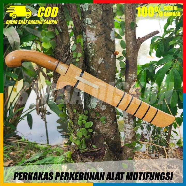 golok potong kayu dan bambu baja per asli super tajam Golok tebas Pangusapan SFN Antik Baja per full