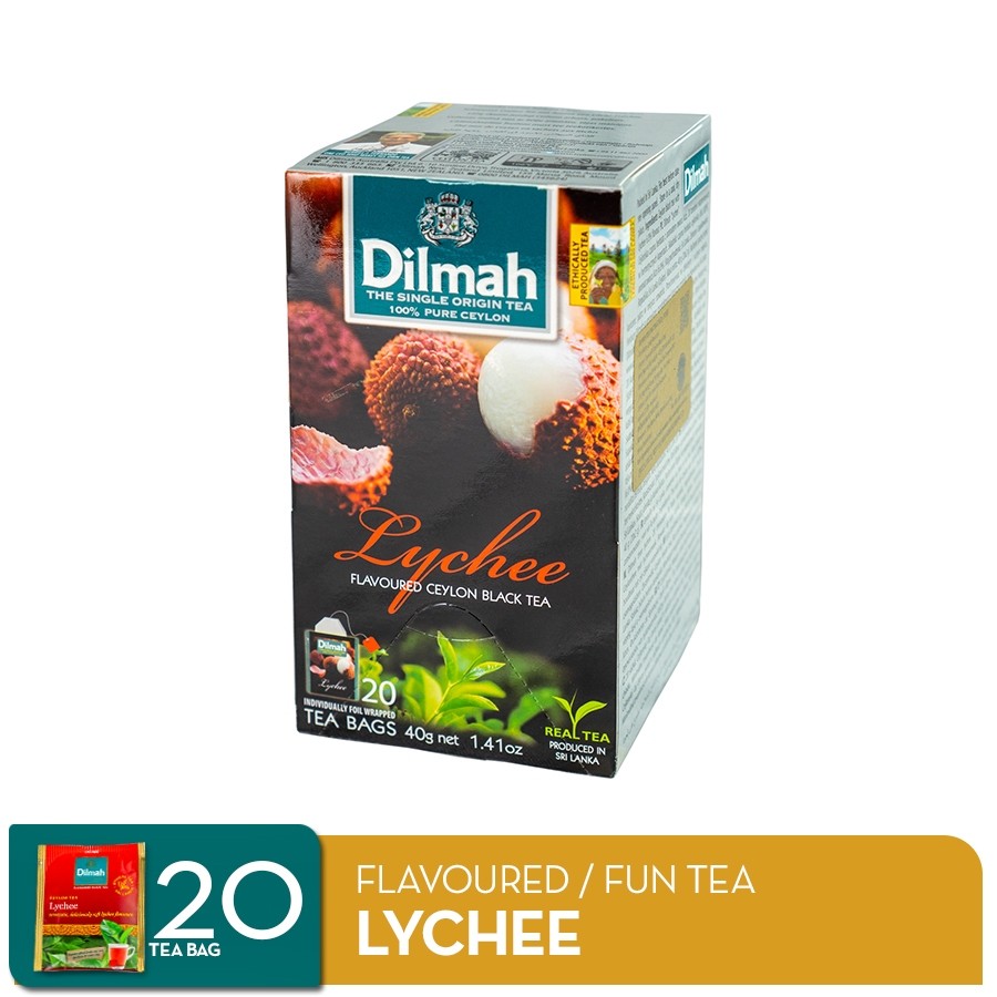 

Dilmah Lychee Tea 20S - Teh Celup Pasti Promo
