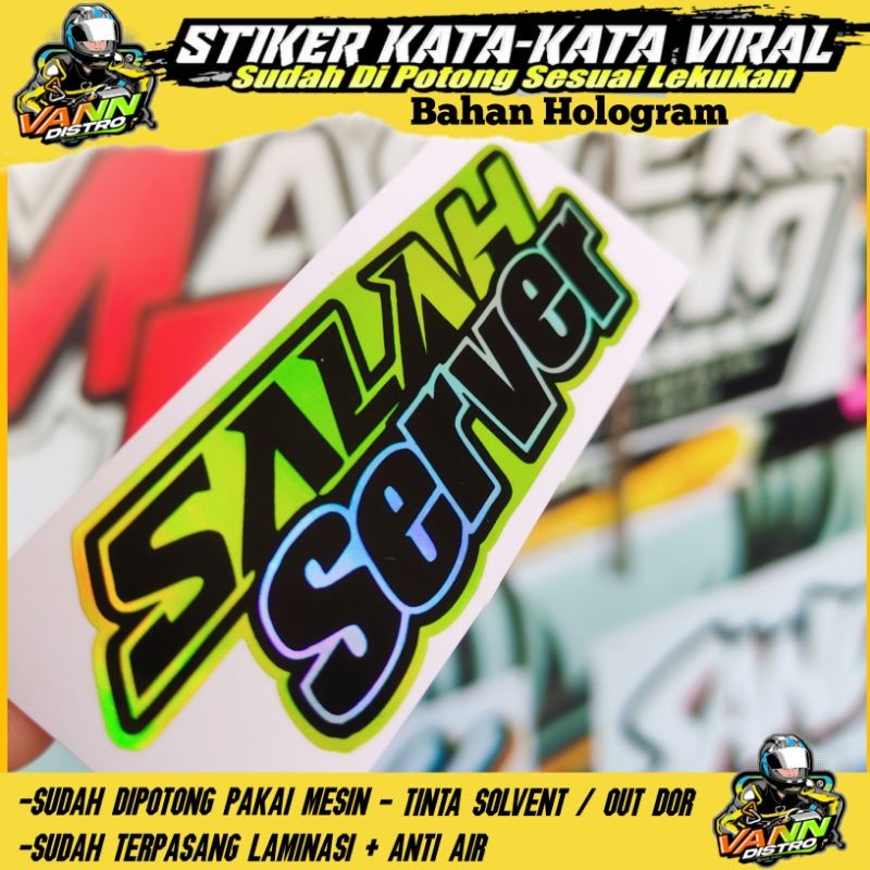 Cetak Kilat - stiker salah sarver