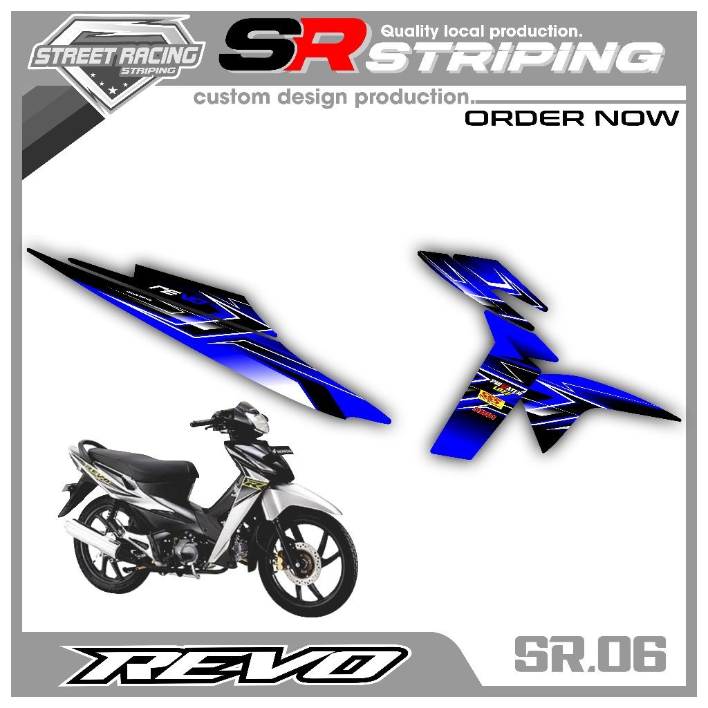 STRIPING VARIASI HONDA REVO LAMA - STICKER LIST VARIASI MOTOR REVO LAMA PREMIUM RACING