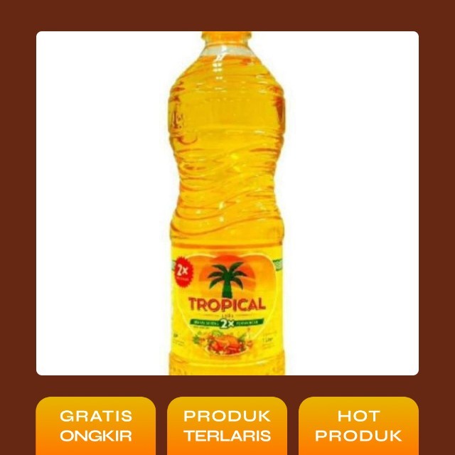 

MINYAK GORENG TROPICAL BOTOL 1 LITER PROMO TOKO