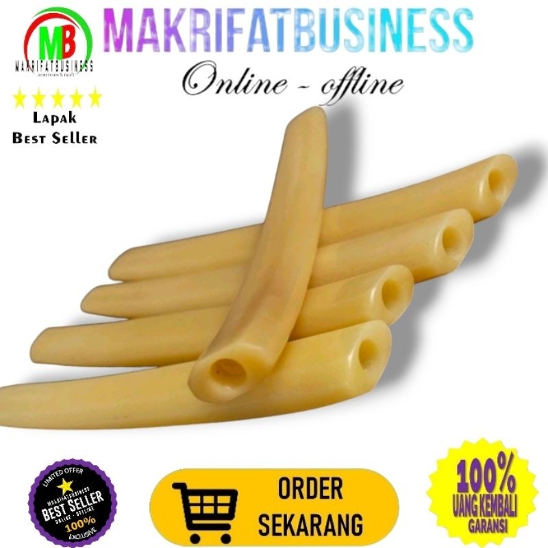 MAKRIFATBUSINESS Once Cangklong Pipa Tulang Sapi Tebal premium import warna  panjang 13up bentuk seg