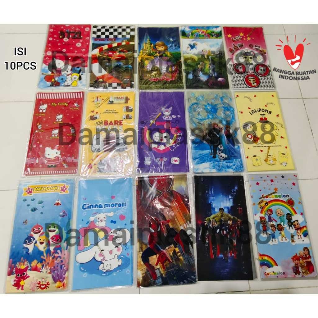 

P Plastik Snack Ulang Tahun (ultah) / Plastik Karakter / Plastik OPP BABY SHARK 10 pcs ok