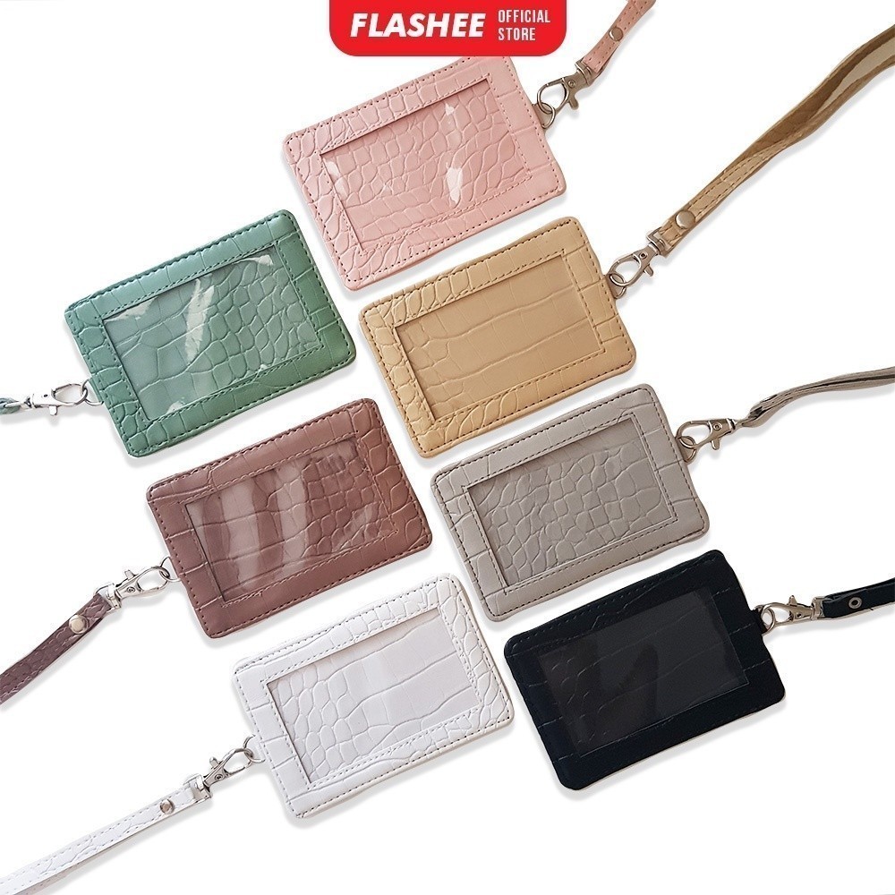 

ID Card Holder Identitas PU Leather Sintetis NameTag Kantoran Lanyard Identitas Kulit Termurah Berkualitas Bisa