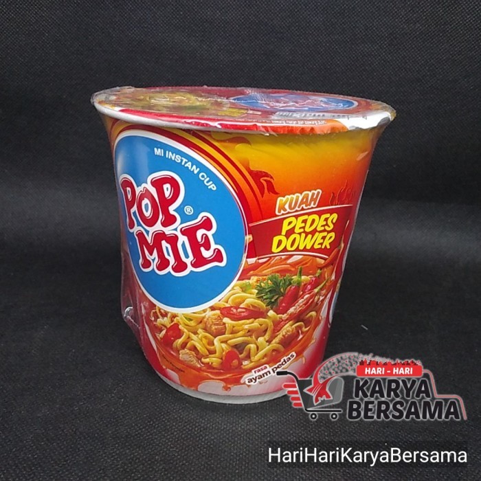 

MIE INSTAN CUP POP MIE PEDAS DOWER AYAM PEDAS 75GR