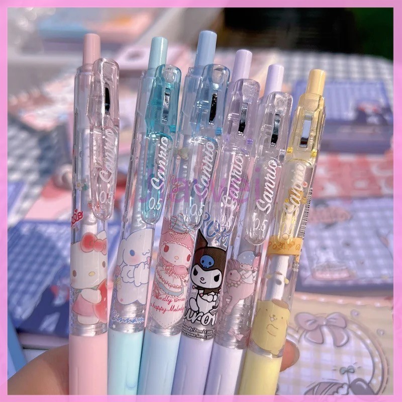 

sanrio press pen set pena tinta gel lucu pena tinta kartun gadis kartun hati tinta gel hitam