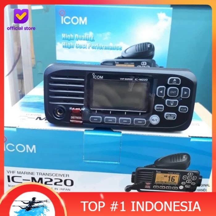 Paket Radio ICOM M220 dengan Antena VHF Marine Icom M220