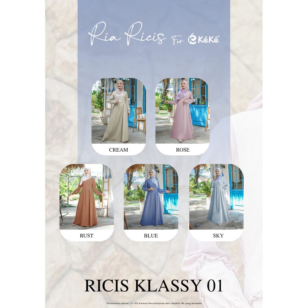 Keke Gamis Klassy 01 | Gamis Polos Kekinian | Gamis Daily | Gamis Polos Keke |