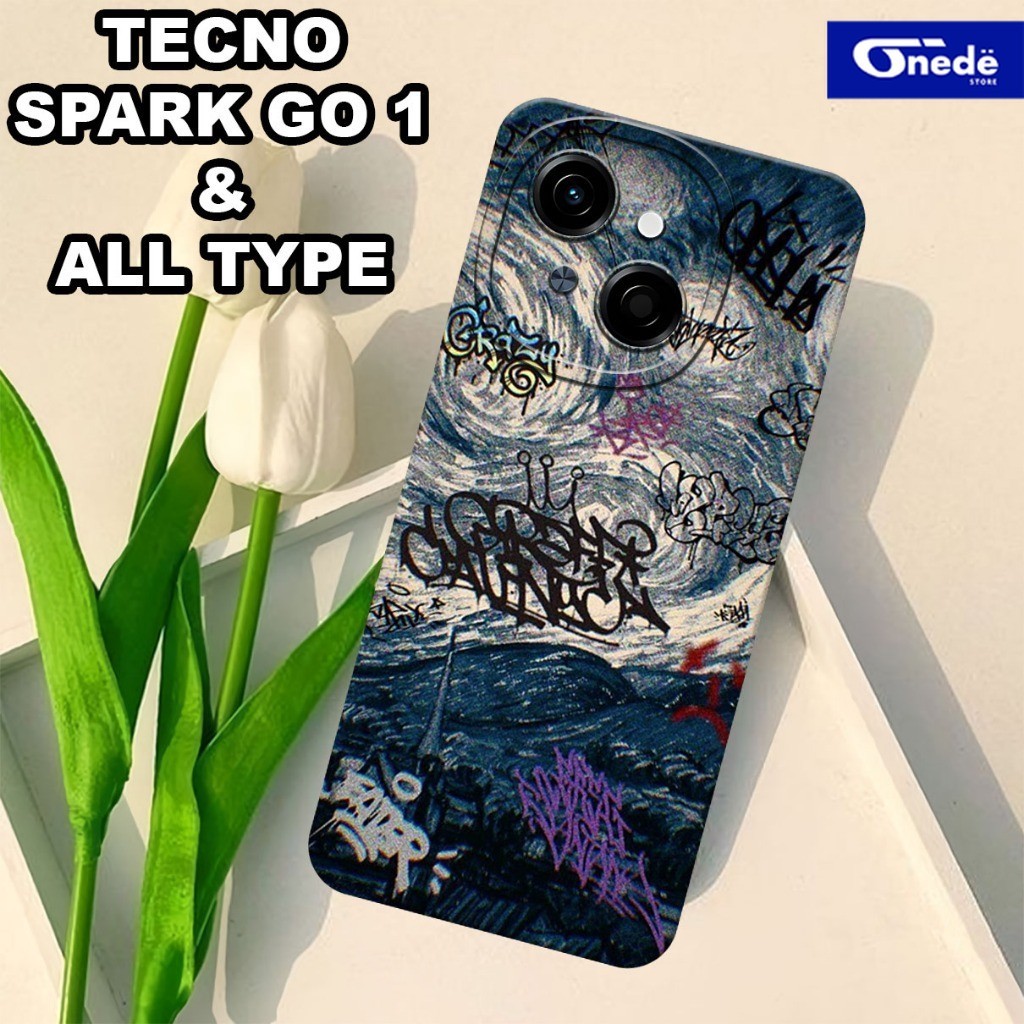 G5 - Softcase TECNO SPARK GO 1 Terbaru 2024 - Bahan karet lentur - Motif RICK AND MORTY - silikon le
