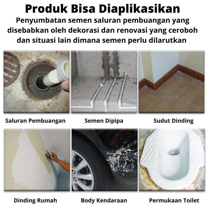 Penghancur Pelarut Pengeruk Penghilang Adukan Semen Batako Pasir