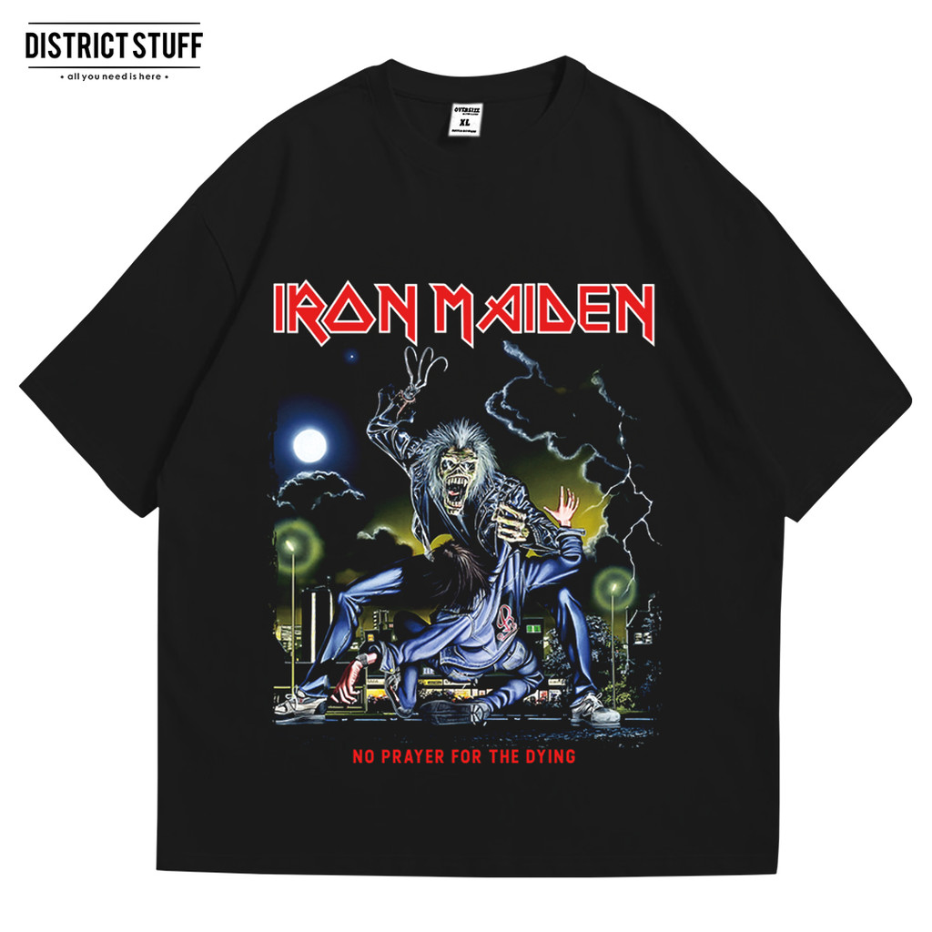 Kaos Band Iron Maiden Dying Tshirt Oversize Vintage Pria Wanita