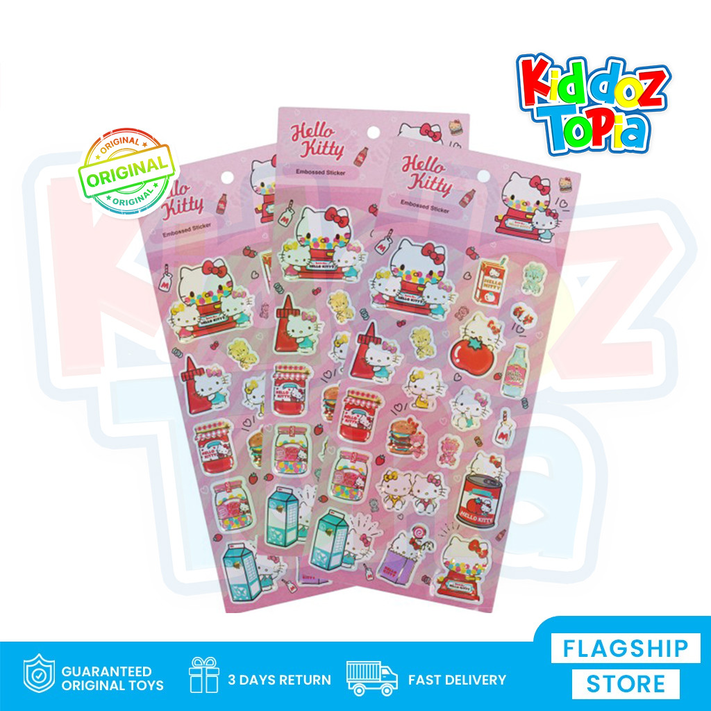 Adinata  Hello Kitty Embossed Stickers 2305-6168 Sticker