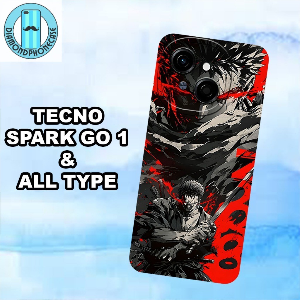 (GC5) Softcase karet Hp TECNO SPARK GO 1 | Case Motif Gambar Anime | Case TECNO SPARK GO 1 Silikon T