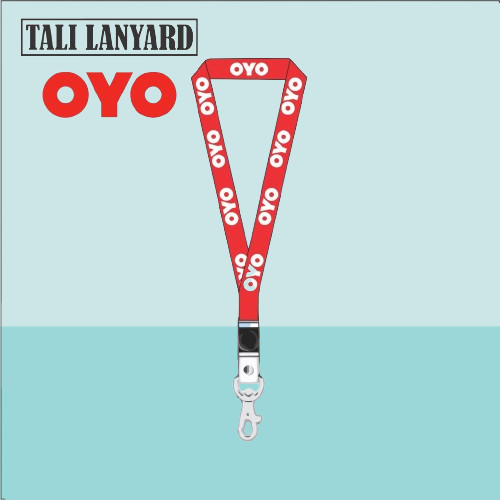 

TALI LANYARD OYO LOGO - TALI ID CARD GANTUNGAN HOTEL OYO SUPER FLAGSHIP KUNCI GANTUNGAN FLASHDISK GANTUNGAN NAMETAG TALI LANYARD BEST SELLER COD